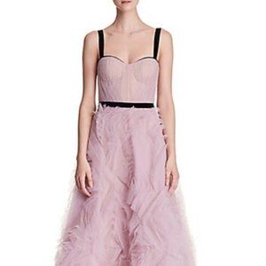Marchesa Notte Pink Sleeveless Tulle Gown
